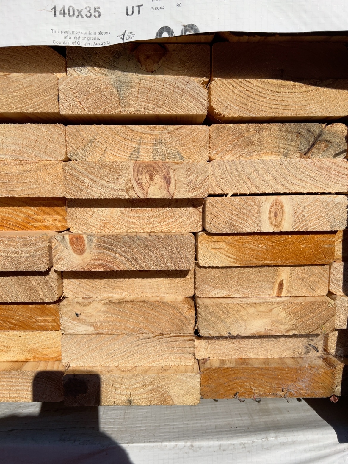 140X35 MGP10 PINE-90/4.2 (THIS PACK IS AGED STOCK AND SOLD AS IS) 140X35 MGP10 PINE-90/4.2 (THIS PACK IS AGED STOCK AND SOLD AS IS)