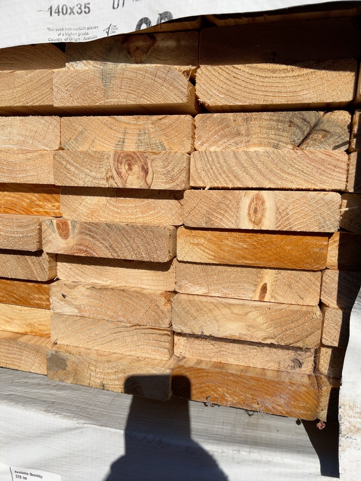 140X35 MGP10 PINE-90/4.2 (THIS PACK IS AGED STOCK AND SOLD AS IS) 140X35 MGP10 PINE-90/4.2 (THIS PACK IS AGED STOCK AND SOLD AS IS)