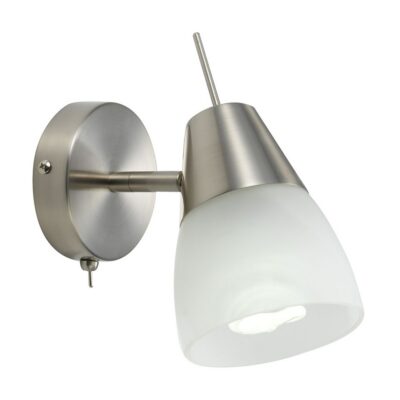 NEW DESIGNER LIGHTING - GIBSON WALL LIGHT, NIKEL RRP$81.00