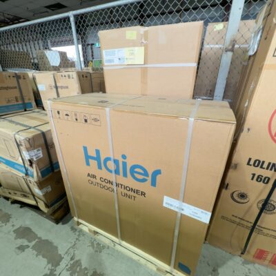 NEW HAIER DUCTED REVERSE CYCLE COMPACT AIR CONDITIONER SYSTEM, 12.5KW COOLING & 14KW HEATING, SINGLE PHASE, MADE UP OF OUTDOOR & INDOOR UNIT (DOES NOT INCLUDE DUCTING AND VENTS) 12 MONTH WARRANTY AD125S2SH5FA & 1U125SN5FA **CONTROL UNIT TO BE PURCHASED SEPARATELY**