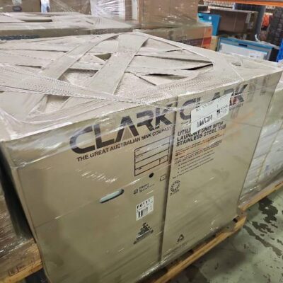PALLET OF 4 X CAROMA 42 LITRE LAUNDRY CABINET F6111,  SOLD AS IS NO WARRANTY
