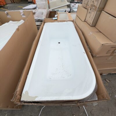 NEW 1700MM CORNER BATH, RIGHT HAND, KBT-6R-1700 **DAMAGED EDGE, SOLD AS IS**