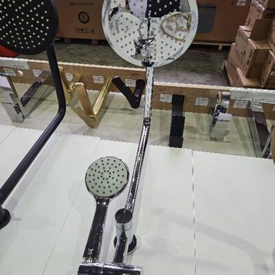 EX SHOWROOM DISPLAY BOARD - CHROME SHOWER RAIL SHW32