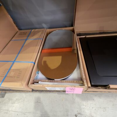 NEW OBLONG PILL BLACK 450MM WIDE MIRROR SHAVING CABINET, 450MM WIDE X 900MM HIGH, WITH 2 ADJUSTABLE SHELVES, OBLONG4590B RRP$449 NEW OBLONG PILL BLACK 450MM WIDE MIRROR SHAVING CABINET, 450MM WIDE X 900MM HIGH, WITH 2 ADJUSTABLE SHELVES, OBLONG4590B RRP$449