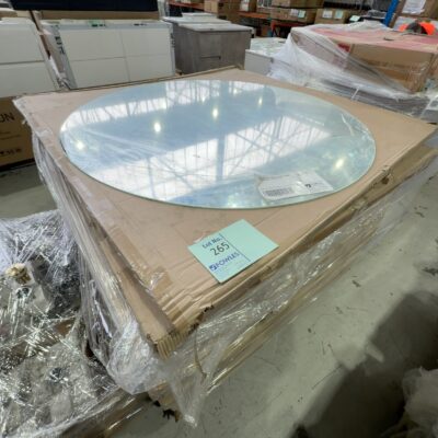 NEW AULIC ALINA FRAMELESS 1200MM ROUND MIRROR, CAM100-1200 RRP$410 NEW AULIC ALINA FRAMELESS 1200MM ROUND MIRROR, CAM100-1200 RRP$410