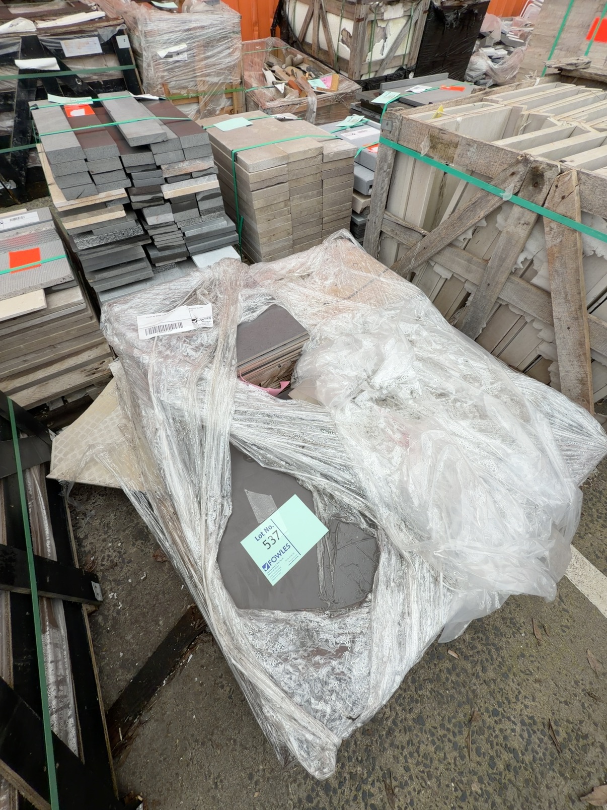 PALLET OF MIXED TILES, SOLD AS IS PALLET OF MIXED TILES, SOLD AS IS