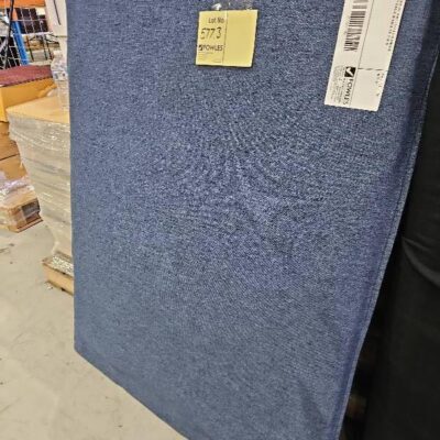 EX DISPLAY HOME STAGING FURNITURE - NAVY SINGLE BEDHEAD SOLD AS IS