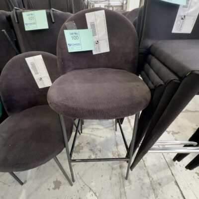 EX HIRE BLACK CORD BAR CHAIR, SOLD AS IS EX HIRE BLACK CORD BAR CHAIR, SOLD AS IS