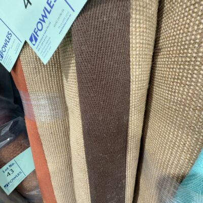 LARGE JUTE RUG 240CM X 300CM WITH BROWN BORDER