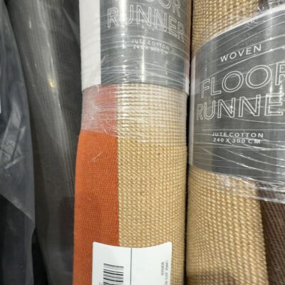 LARGE JUTE RUG 240CM X 300CM WITH TAN BORDER LARGE JUTE RUG 240CM X 300CM WITH TAN BORDER