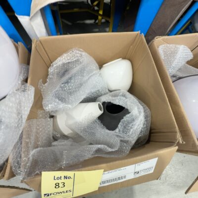 EX STAGING - BOX OF ASSORTED DECORATOR/STAGING ITEMS, SOLD AS IS