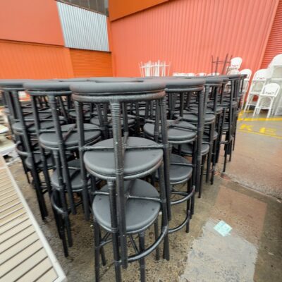 EX HIRE BLACK STOOL SOLD AS IS