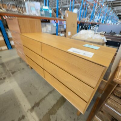 EX DISPLAY EVANS OAK DRESSER SOLD AS IS