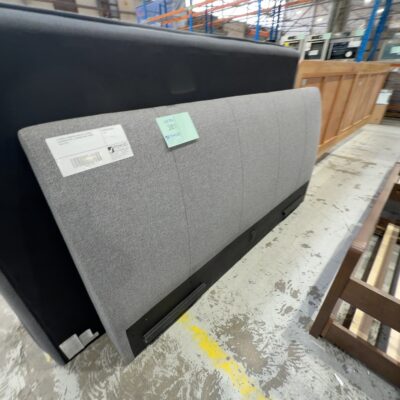 EX DISPLAY MEMPHIS KING SIZE TAPERED HEADBOARD ONLY, WARWICK ONYX FABRIC SOLD AS IS