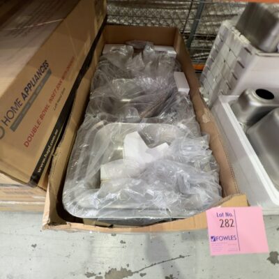 NEW ARC IS12LS4 DOUBLE BOWL SINK, RIGHT HAND DRAINER NEW ARC IS12LS4 DOUBLE BOWL SINK, RIGHT HAND DRAINER