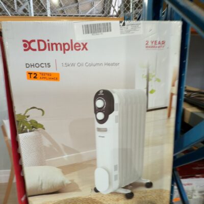 BOX DAMAGE STOCK - DIMPLEX DHOC15 OIL COLUMN HEATER 1.5KW, 3 MONTH WARRANTY BOX DAMAGE STOCK - DIMPLEX DHOC15 OIL COLUMN HEATER 1.5KW, 3 MONTH WARRANTY