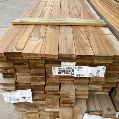 90X22 TAN E H3 TREATED PINE DECKING-136/4.8 (THIS PACK IS AGED STOCK AND SOLD AS IS) 90X22 TAN E H3 TREATED PINE DECKING-136/4.8 (THIS PACK IS AGED STOCK AND SOLD AS IS)
