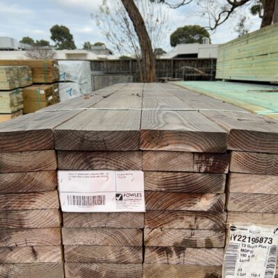 190X45 T3 GREEN MGP10 TREATED PINE- 32/3.6 (THIS PACK IS AGED STOCK AND SOLD AS IS) 190X45 T3 GREEN MGP10 TREATED PINE- 32/3.6 (THIS PACK IS AGED STOCK AND SOLD AS IS)