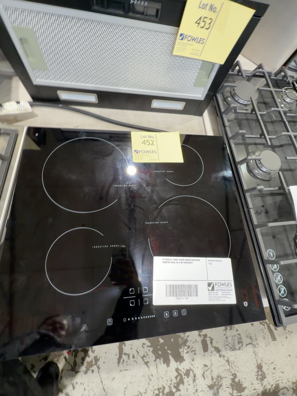 EX DISPLAY TISIRA TIS60B 600MM INDUCTION COOKTOP SOLD AS IS NO WARRANTY