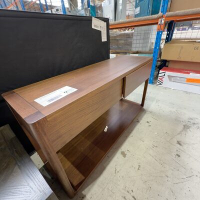 EX DISPLAY DAKOTA TASMANIAN OAK CONSOLE TABLE 1400MM, DARK SMOKE STAIN , SOLD AS IS EX DISPLAY DAKOTA TASMANIAN OAK CONSOLE TABLE 1400MM, DARK SMOKE STAIN , SOLD AS IS