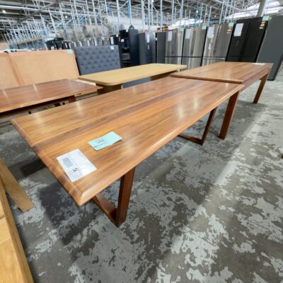 EX DISPLAY HOBART BLACKWOOD DINING TABLE 2000MM SOLD AS IS EX DISPLAY HOBART BLACKWOOD DINING TABLE 2000MM SOLD AS IS