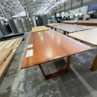 EX DISPLAY HOBART BLACKWOOD DINING TABLE 2000MM SOLD AS IS EX DISPLAY HOBART BLACKWOOD DINING TABLE 2000MM SOLD AS IS