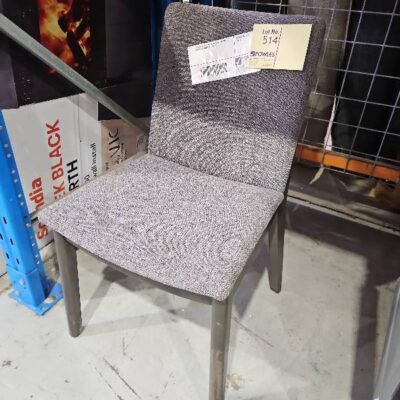 EX DISPLAY CLAIRE DINING CHAIR, JAPAN BLACK & PEWTER SOLD AS IS