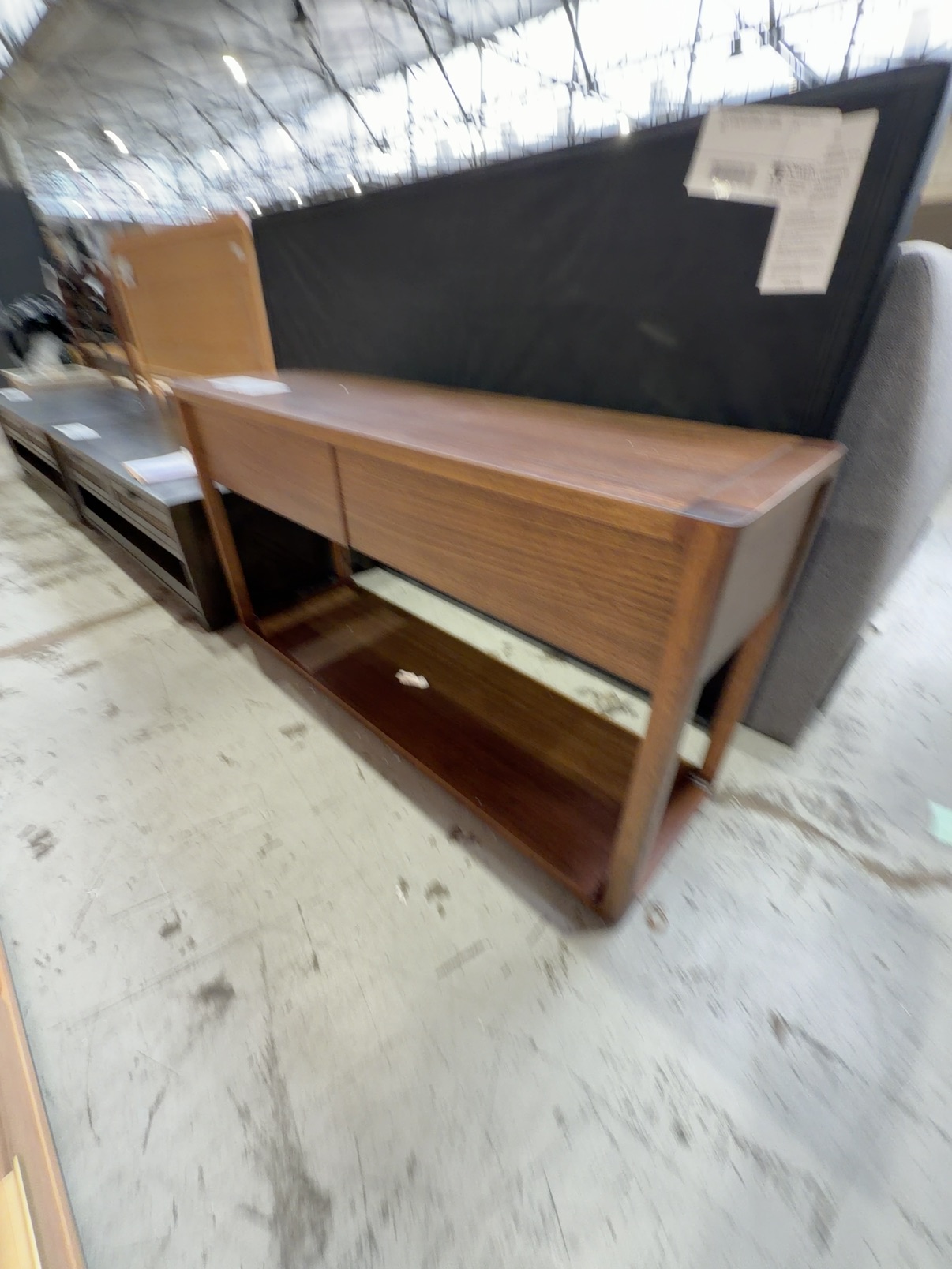 EX DISPLAY DAKOTA TASMANIAN OAK CONSOLE TABLE 1400MM, DARK SMOKE STAIN , SOLD AS IS EX DISPLAY DAKOTA TASMANIAN OAK CONSOLE TABLE 1400MM, DARK SMOKE STAIN , SOLD AS IS