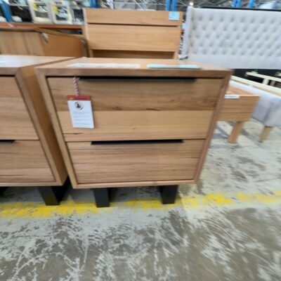 EX DISPLAY SOUTH WHARF TASMANIAN OAK BEDSIDE TABLE SOLD AS IS