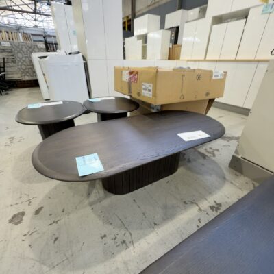 EX DISPLAY CLAIRE JAPAN BLACK OAK COFFEE TABLE, SOLD AS IS EX DISPLAY CLAIRE JAPAN BLACK OAK COFFEE TABLE, SOLD AS IS