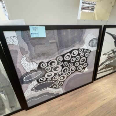 EX DISPLAY HOME FURNITURE - LARGE FRAMED ARTWORK, SOLD AS IS