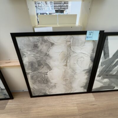 EX DISPLAY HOME FURNITURE - LARGE FRAMED ARTWORK, SOLD AS IS