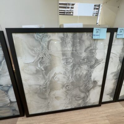 EX DISPLAY HOME FURNITURE - LARGE FRAMED ARTWORK, SOLD AS IS
