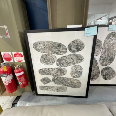 EX DISPLAY HOME FURNITURE - LARGE FRAMED ARTWORK, SOLD AS IS
