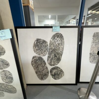 EX DISPLAY HOME FURNITURE - LARGE FRAMED ARTWORK, SOLD AS IS