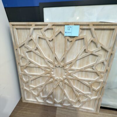 EX DISPLAY HOME FURNITURE - CARVED TIMBER ARTWORK, SOLD AS IS