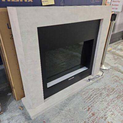 NEW ADAX 2KW LINDEN ELECTRIC MANTLE, GREY, REALISTIC LED FLAME EFFECTS, LDN20-AU RRP$1699, 3 MONTH WARRANTY