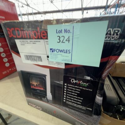 BOX DAMAGE STOCK - DIMPLEX MICROSTOVE 1.2KW HEATER, MCFSTV12, 3 MONTH WARRANTY BOX DAMAGE STOCK - DIMPLEX MICROSTOVE 1.2KW HEATER, MCFSTV12, 3 MONTH WARRANTY