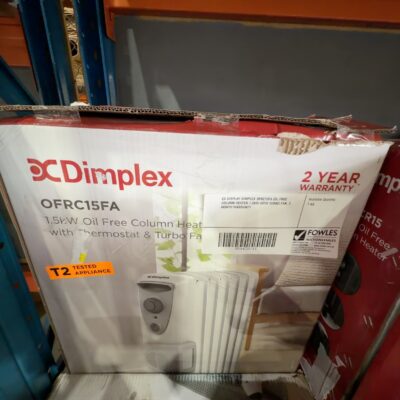 EX DISPLAY DIMPLEX OFRC15FA OIL FREE COLUMN HEATER 1.5KW WITH TURBO FAN, 3 MONTH WARRANTY