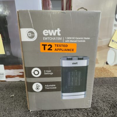 EX DISPLAY EWT 1.5KW CERAMIC HEATER EWTCHA15M WITH 3 MONTH WARRANTY
