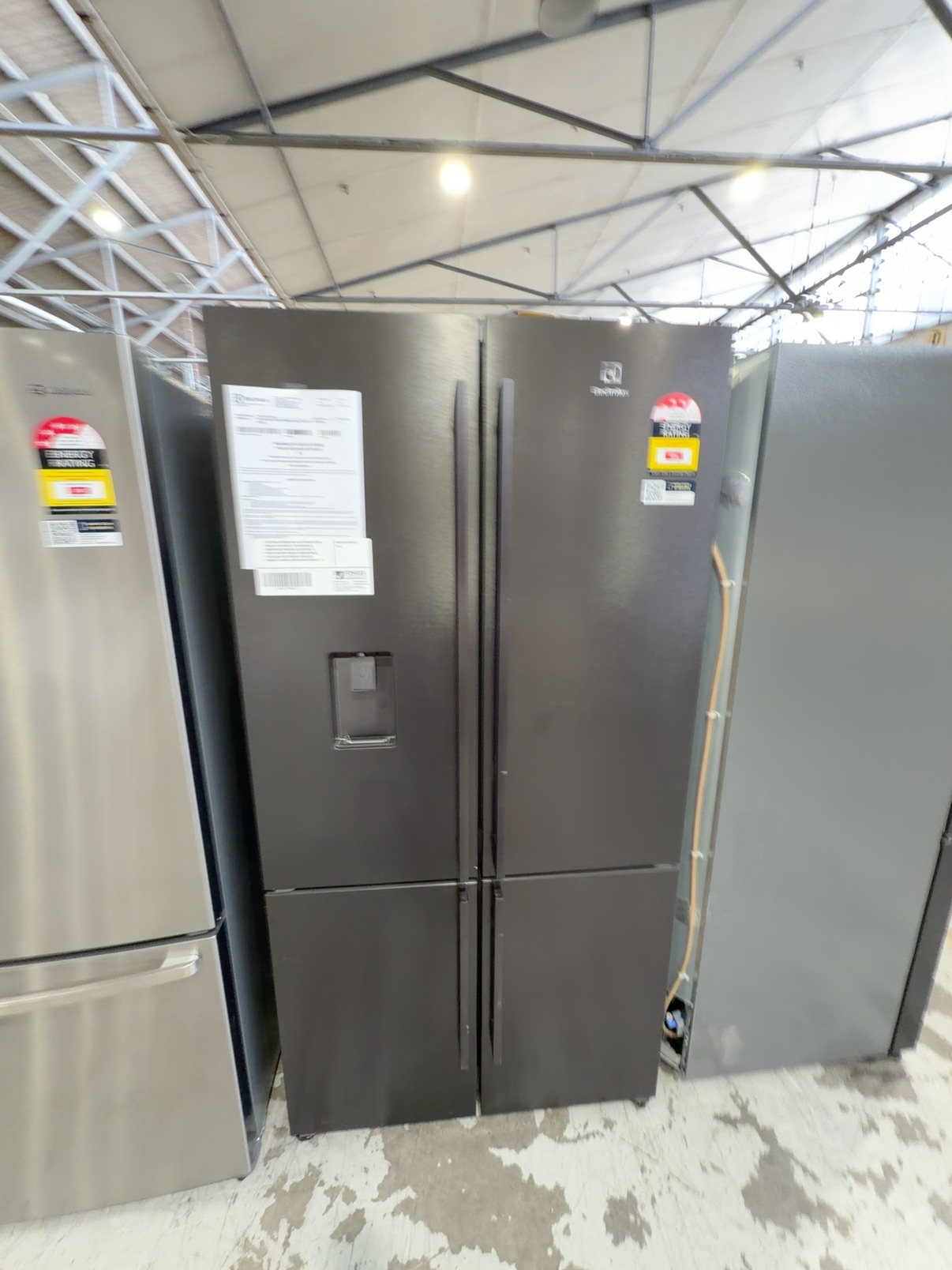ELECTROLUX EQE5657BA BLACK FRENCH DOOR FRIDGE WITH WATER, TASTESEALPLUS CONVERTIBLE DRAWER ALLOWS YOU TO SWITCH BETEEN FRIDGE & FREEZER MODE, TASTELOCK AUTO CRISPER WITH AUTO HUMIDITY CONTROL KEEPS FOOD FRESHER, 12 MONTH WARRANTY ELECTROLUX EQE5657BA BLACK FRENCH DOOR FRIDGE WITH WATER, TASTESEALPLUS CONVERTIBLE DRAWER ALLOWS YOU TO SWITCH BETEEN FRIDGE & FREEZER MODE, TASTELOCK AUTO CRISPER WITH AUTO HUMIDITY CONTROL KEEPS FOOD FRESHER, 12 MONTH WARRANTY