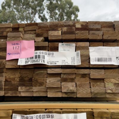70X22 TAN E H3 TREATED PINE DECKING-170/3.9 (THIS PACK IS AGED STOCK AND SOLD AS IS) 70X22 TAN E H3 TREATED PINE DECKING-170/3.9 (THIS PACK IS AGED STOCK AND SOLD AS IS)