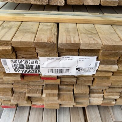 70X22 TAN E H3 TREATED PINE DECKING-170/3.3 (THIS PACK IS AGED STOCK AND SOLD AS IS) 70X22 TAN E H3 TREATED PINE DECKING-170/3.3 (THIS PACK IS AGED STOCK AND SOLD AS IS)
