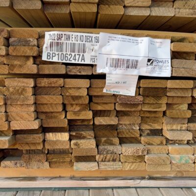 70X22 TAN E H3 TREATED PINE DECKING-170/4.5 (THIS PACK IS AGED STOCK AND SOLD AS IS)