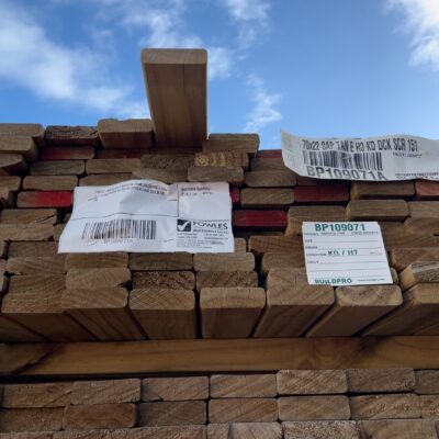 70X22 TAN E H3 TREATED PINE DECKING-103/2.7 (THIS PACK IS AGED STOCK AND SOLD AS IS) 70X22 TAN E H3 TREATED PINE DECKING-103/2.7 (THIS PACK IS AGED STOCK AND SOLD AS IS)