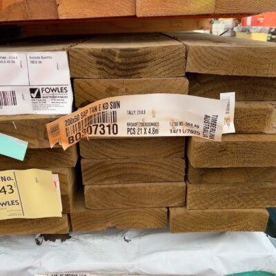 200X50 TAN E H3 SAWN TREATED PINE-21/4.8 (THIS PACK IS AGED STOCK AND SOLD AS IS)