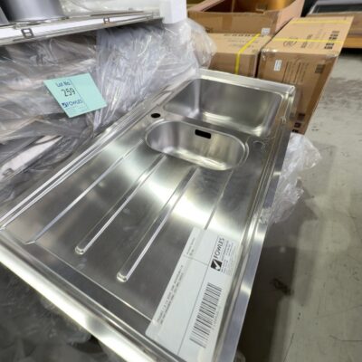 FRANKE 1 & 1/4 BOWL SINK, REVERSABLE LH OR RH DRAINER ANX-251 INCL WASTE FRANKE 1 & 1/4 BOWL SINK, REVERSABLE LH OR RH DRAINER ANX-251 INCL WASTE