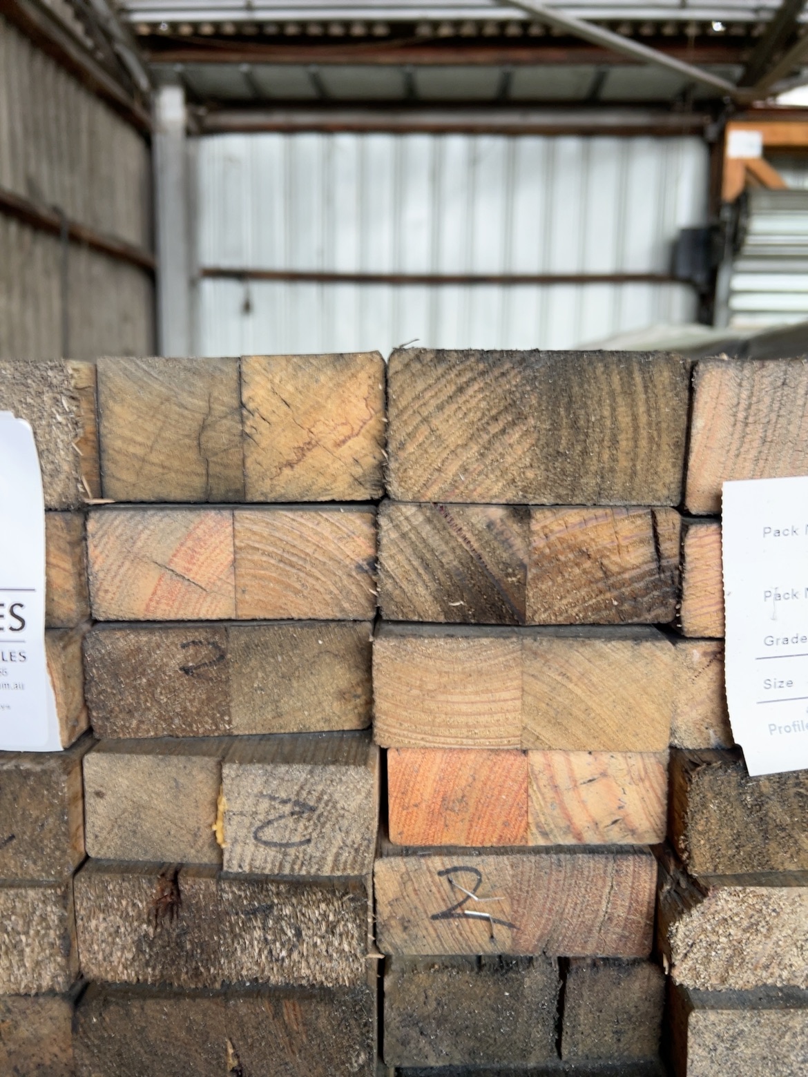 MIXED PACK OF 90X35 & 90X45 AUS OAK WEATHERED KD HARDWOOD MIXED PACK OF 90X35 & 90X45 AUS OAK WEATHERED KD HARDWOOD