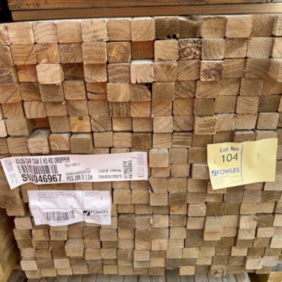42X35 TAN E H3 TREATED PINE DROPPERS-288/1.2 (THIS PACK IS AGED STOCK AND SOLD AS IS)