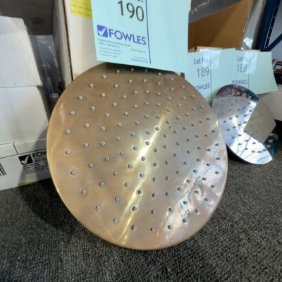 NEW ASTRA WALKER ICON ROUND FLUSH MOUNTED CEILING SHOWER 250MM AGED BRASS, A69.11.RFM.05 RRP$1625